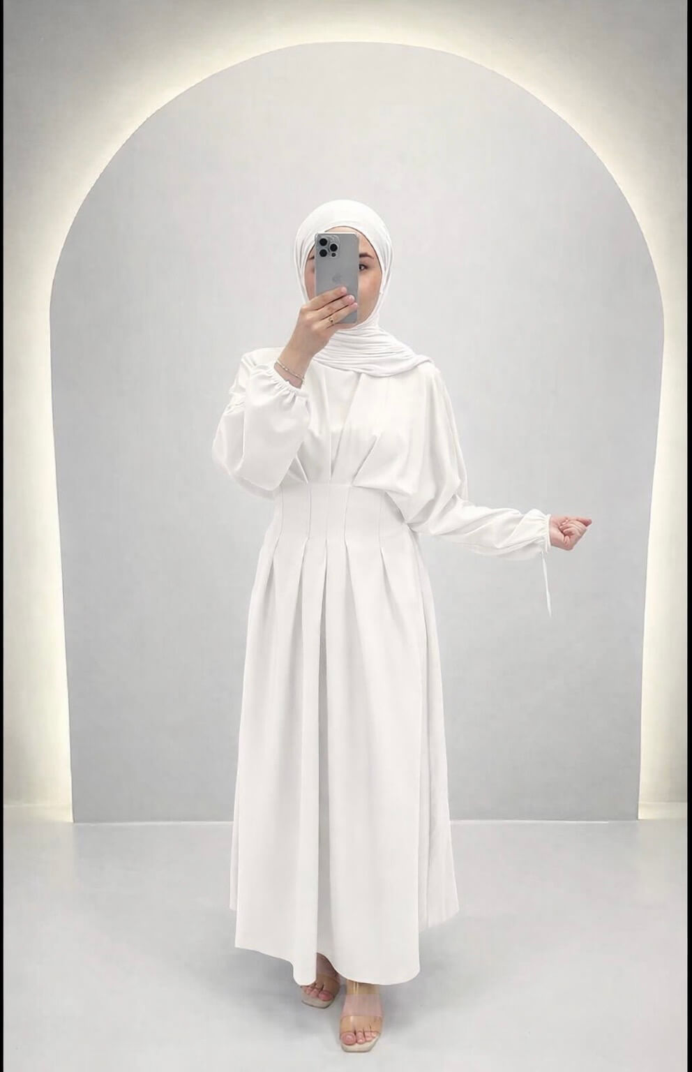 Loya Dress White