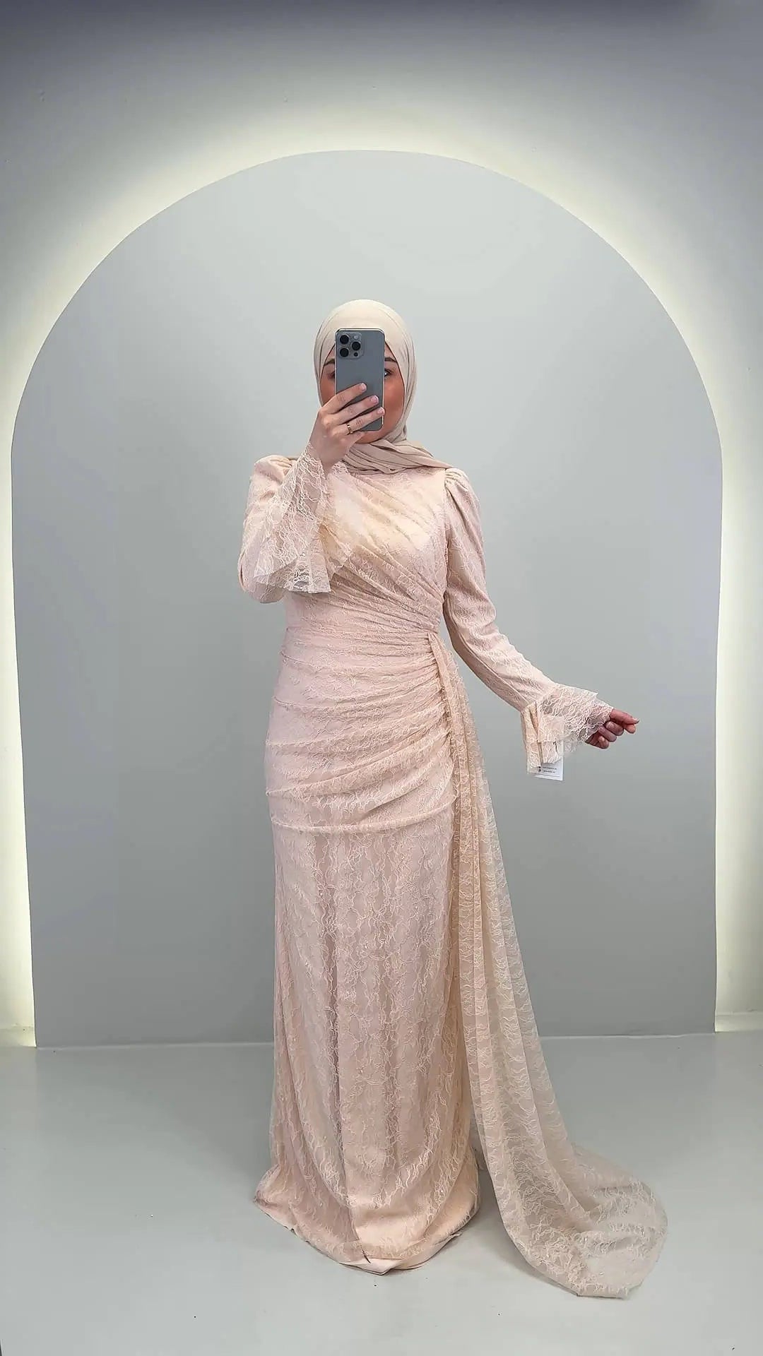 Eliza Evening dress Beige