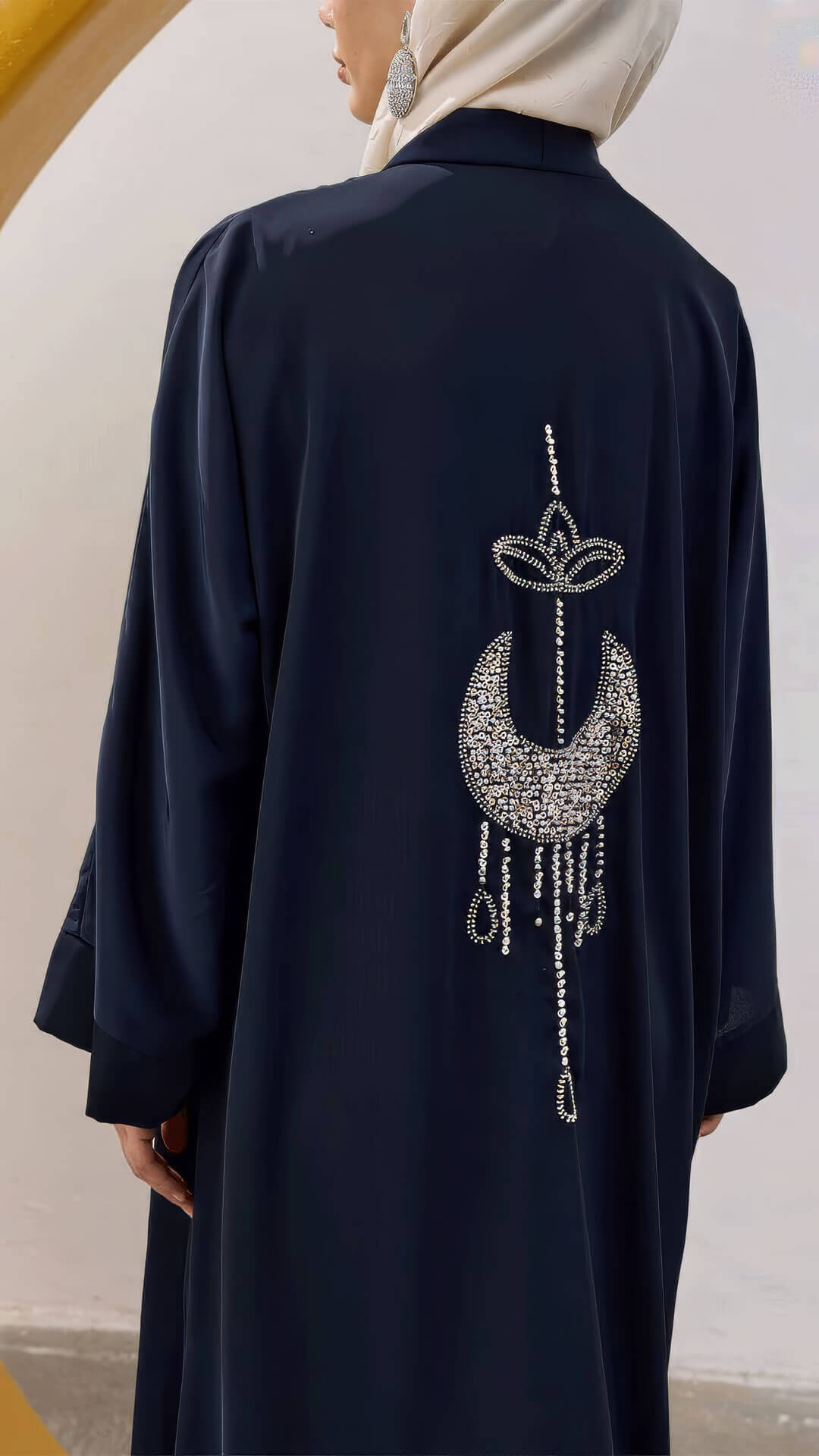 Su Exclusive abaya Set dark blue