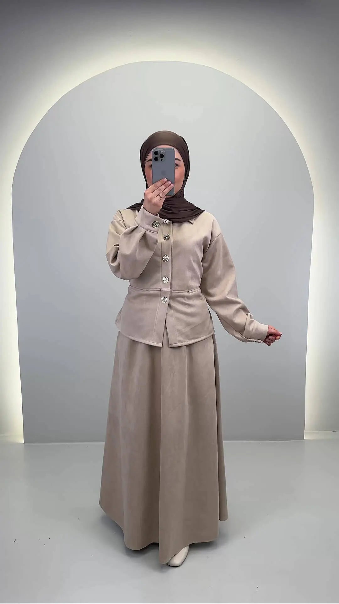 Ariya Zweiteiler Beige