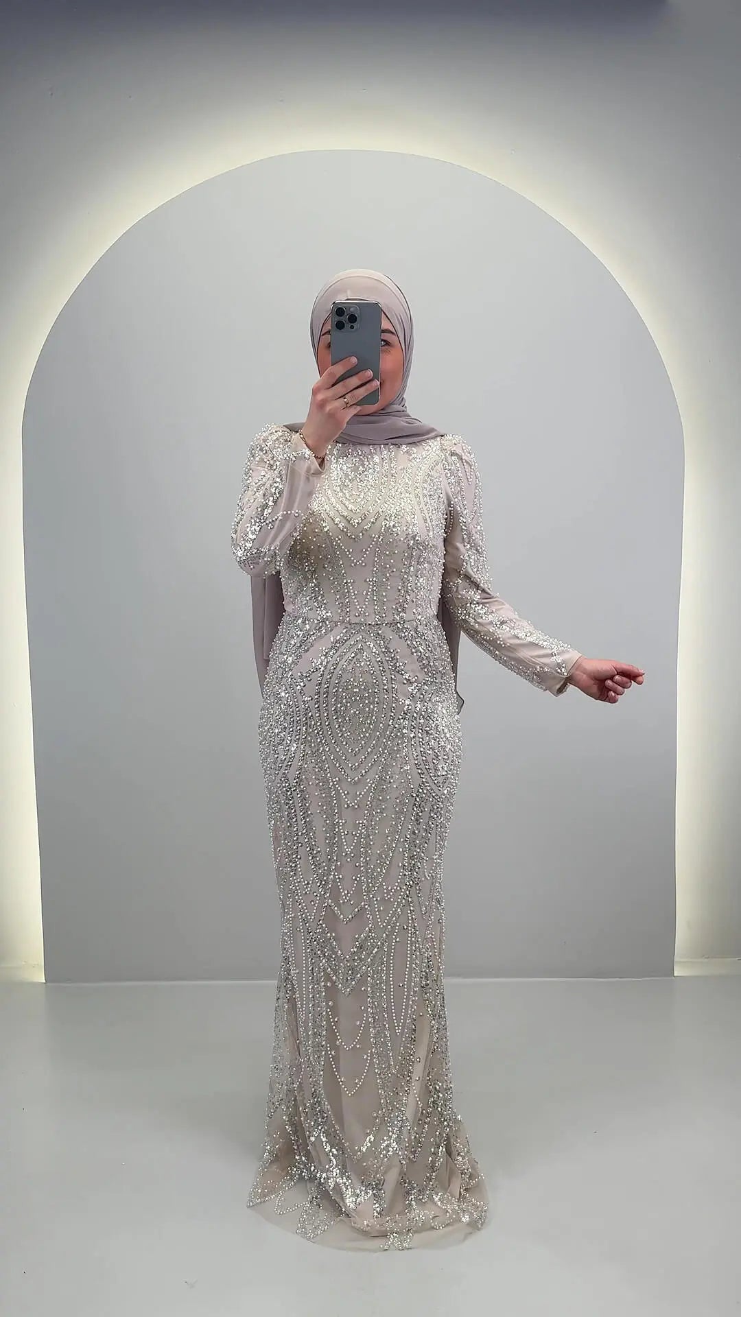 Tias Evening dress Beige