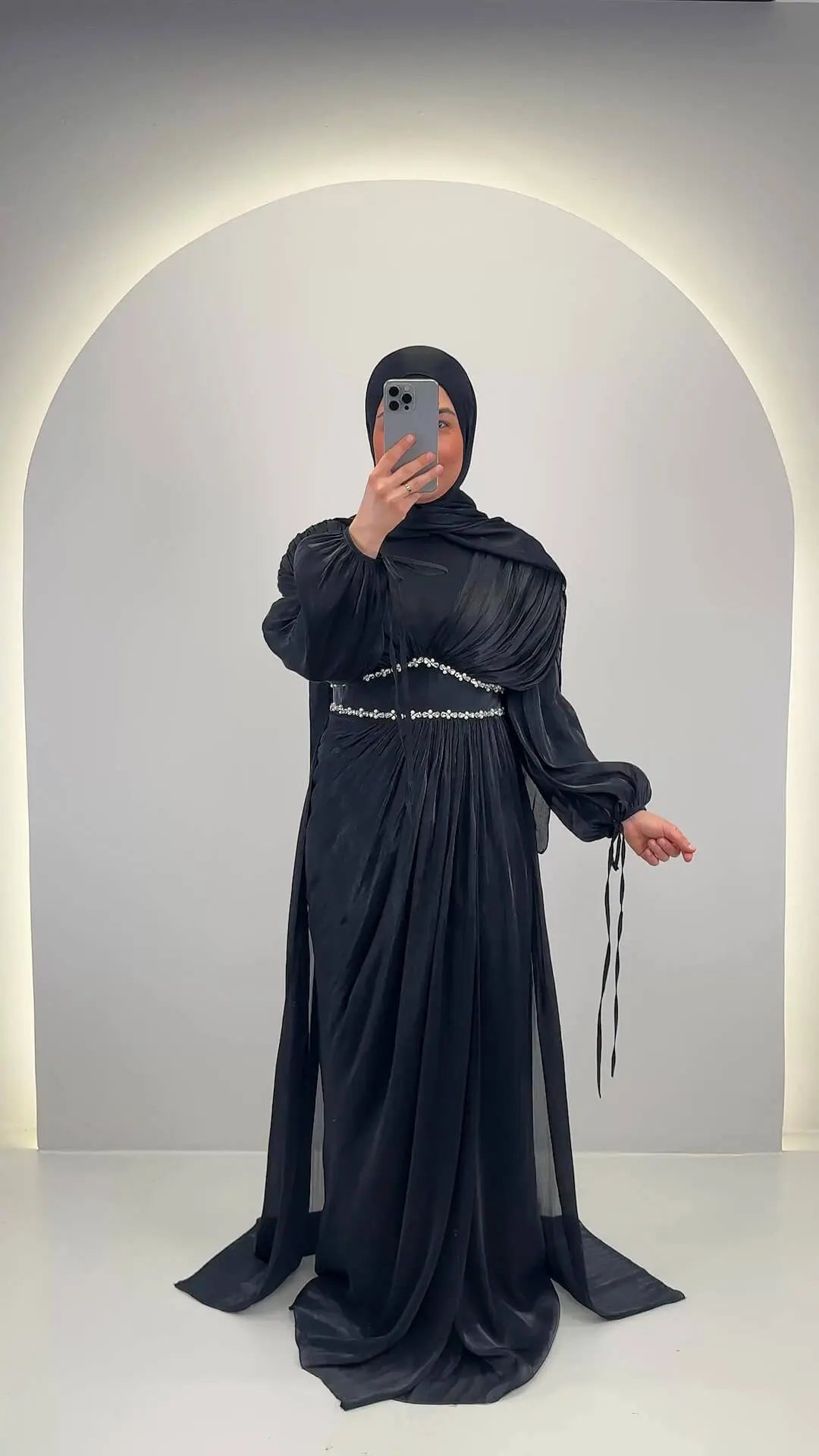 Meslina evening dress black