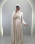 Oysu Evening dress Beige 01