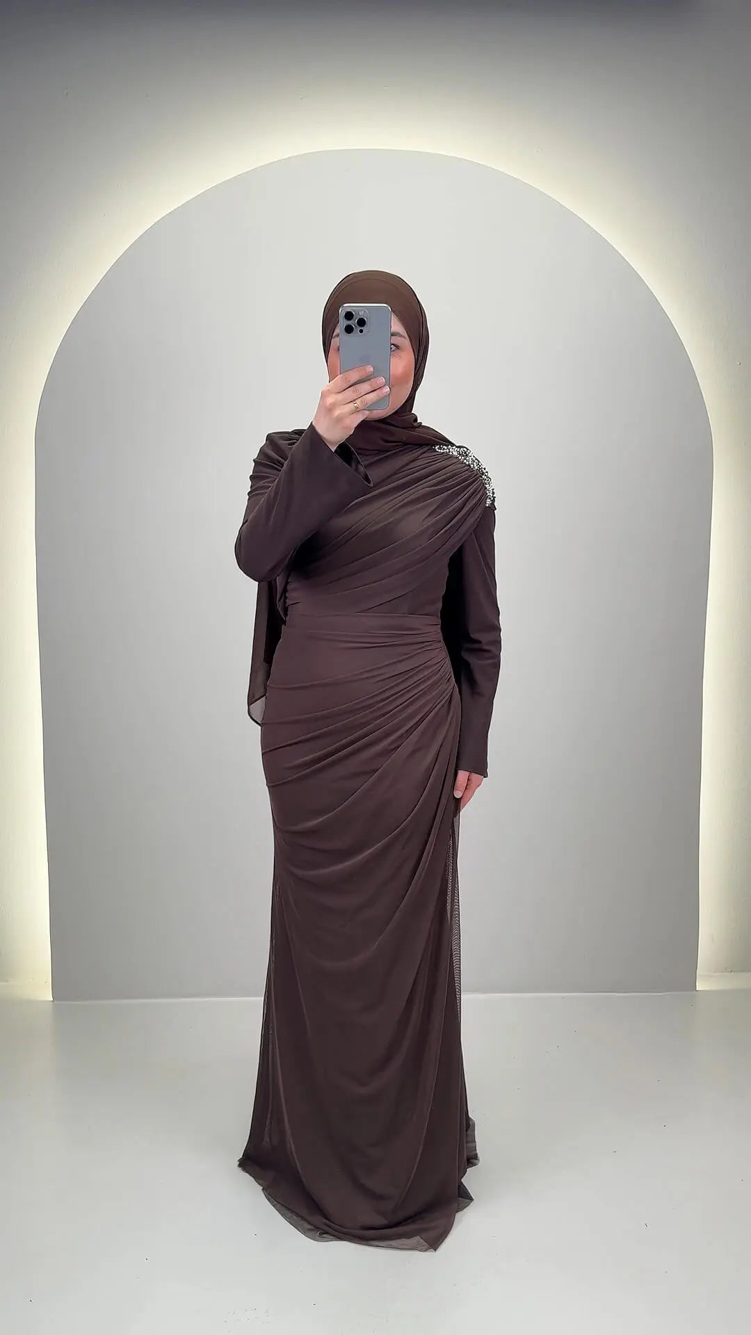 Tuyana Evening dress Brown