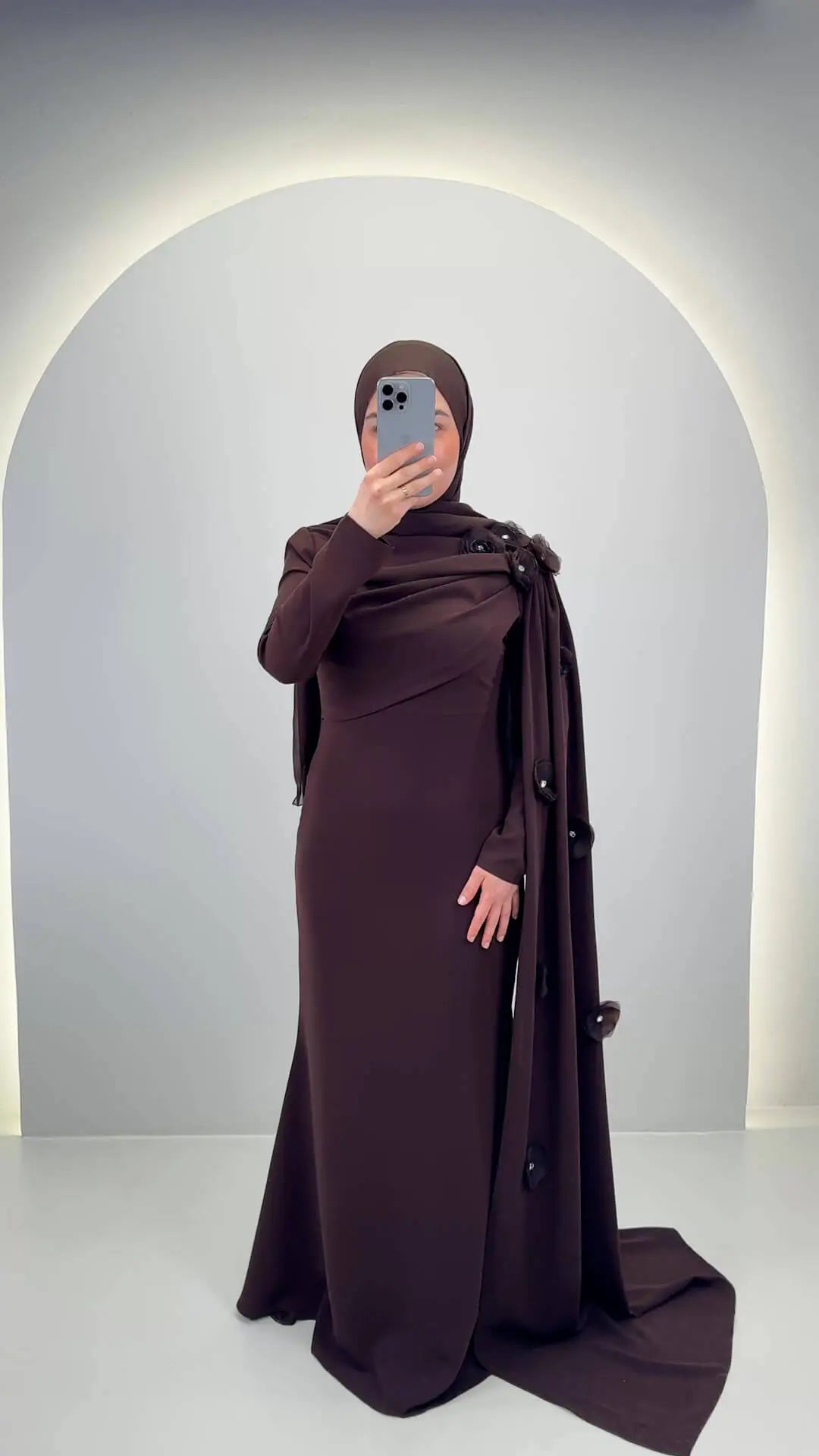 Saralia Evening dress Brown
