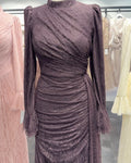 Eliza Evening dress Brown 01