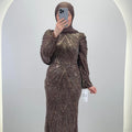 Esmiya Evening dress Brown