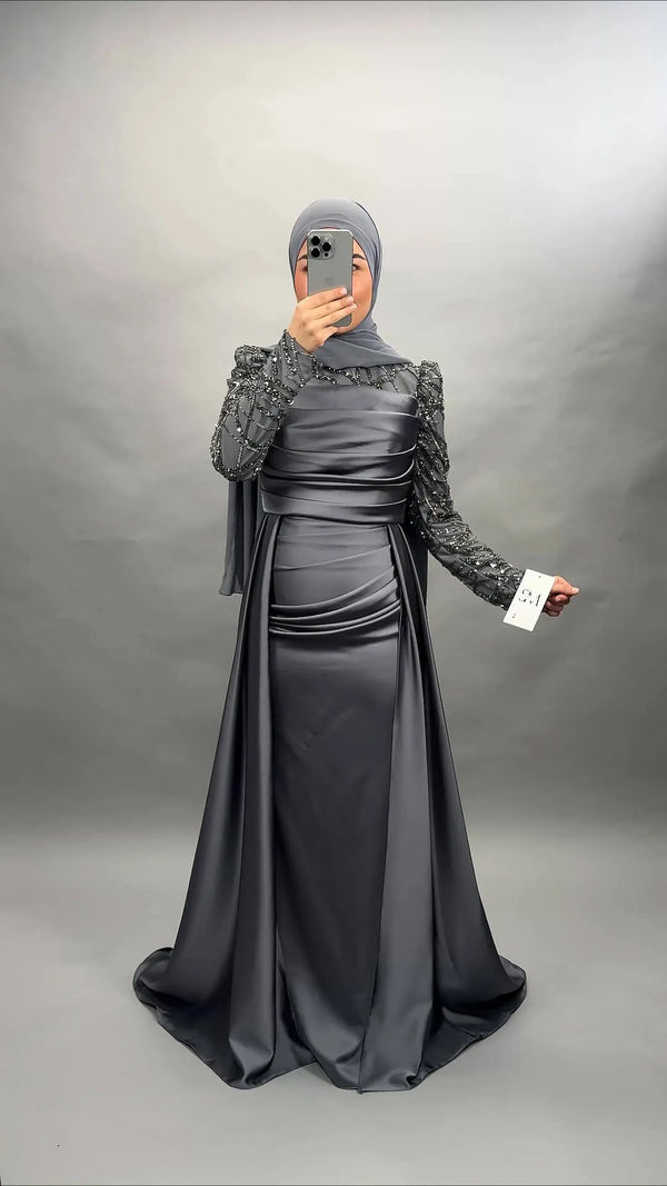 Arzu Abendkleid Grau - Semode