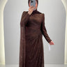 Mireya Evening dress Brown