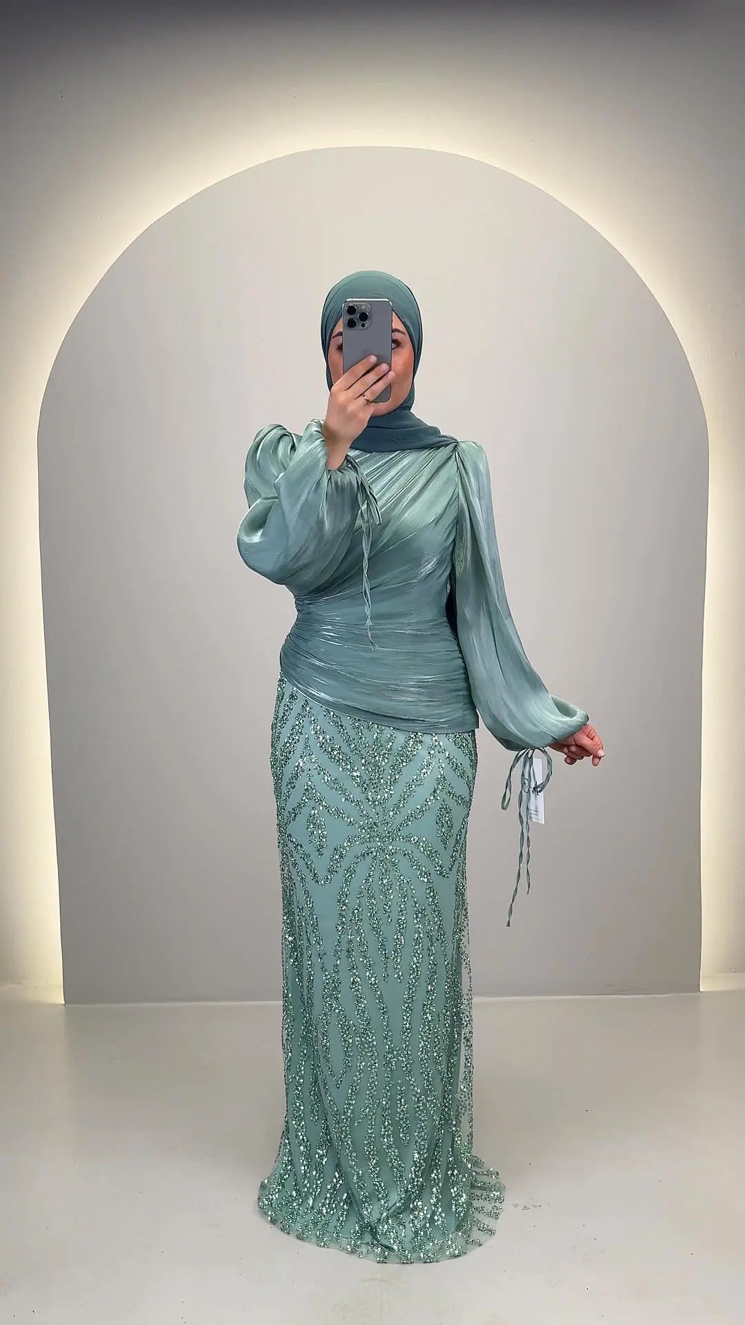 Dian Evening dress Mint 01