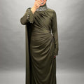 Himaya evening dress khaki