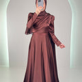 Liza Evening dress Brown