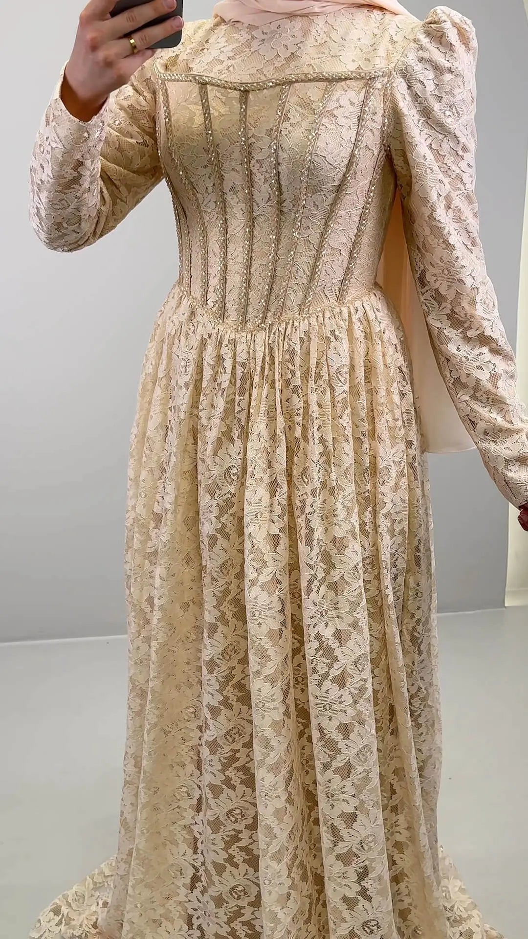 Mina Evening dress Beige
