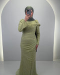 Misa Evening dress Green