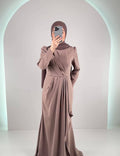 Valeria Evening dress Taupe
