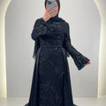 Azmia Evening dress Black with Hijab