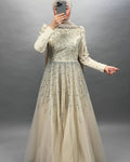 Bella evening dress beige