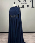 Meral evening dress dark blue