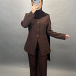 Nisa Blazer Brown
