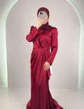 Valeri Evening dress Burgundy
