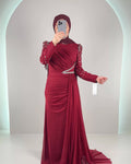 Efila Evening dress Burgundy