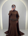 Simay Evening dress Brown
