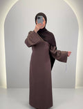 Classy Dress Brown 01