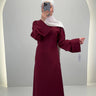 Classy Dress Wine Red