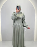 Estel Evening dress with Hijab Mint