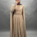 Huma Exclusive Evening Dress Beige