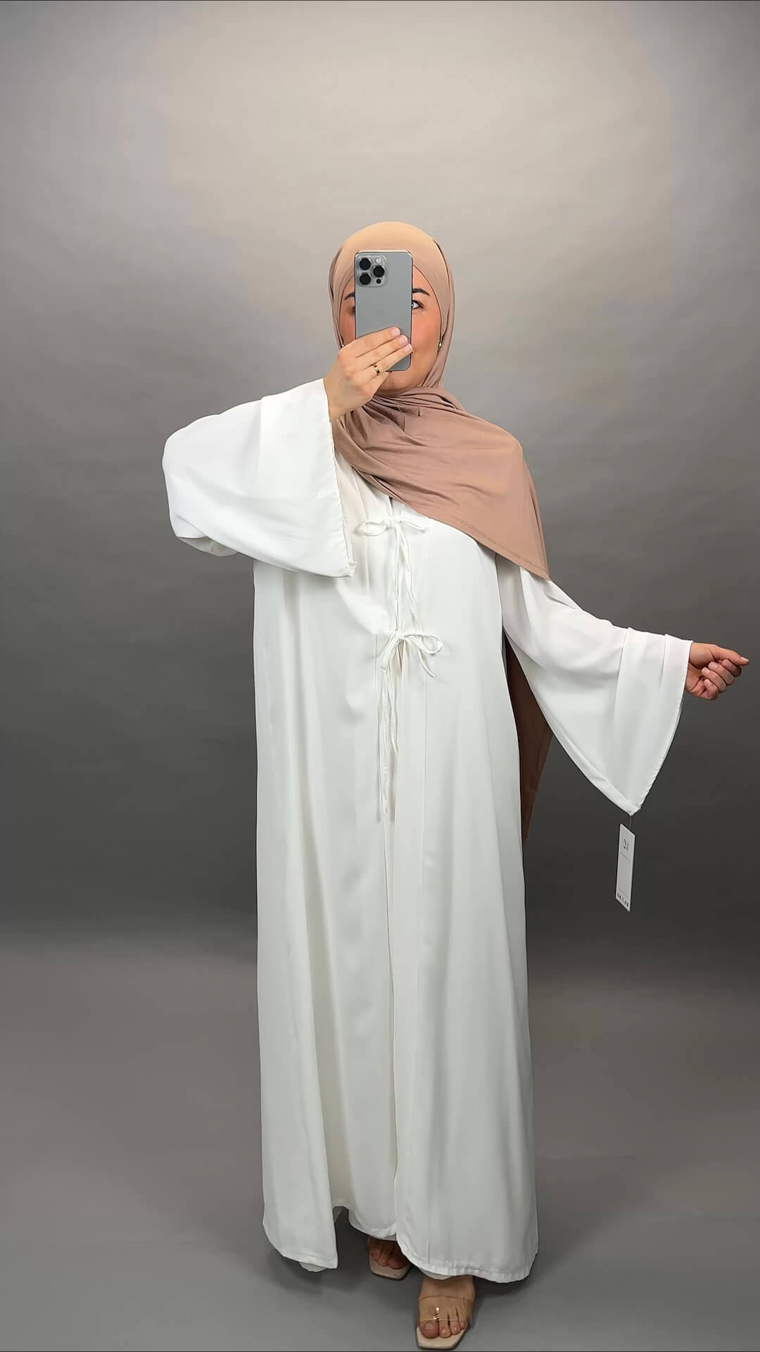 Ines Abaya Set Weiß