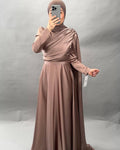 Liza Abendkleid Taupe