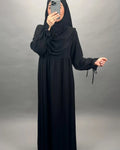 Mila Abaya Set with Khimar Black