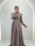 Mina Evening dress Taupe