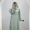 Hifaya Abaya Set with Khimar Mint
