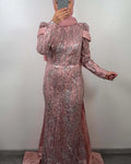 Nalina evening dress pink