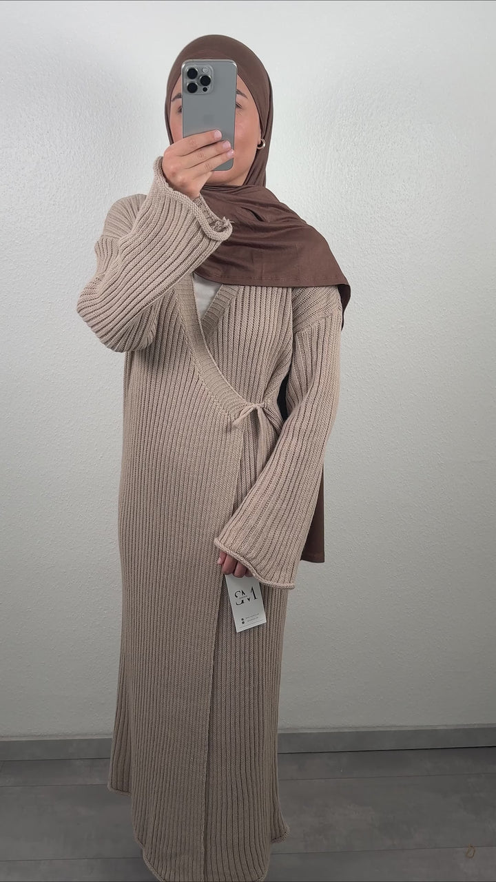 Ilay wrap dress beige