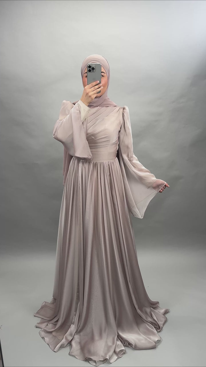 Medina evening dress beige