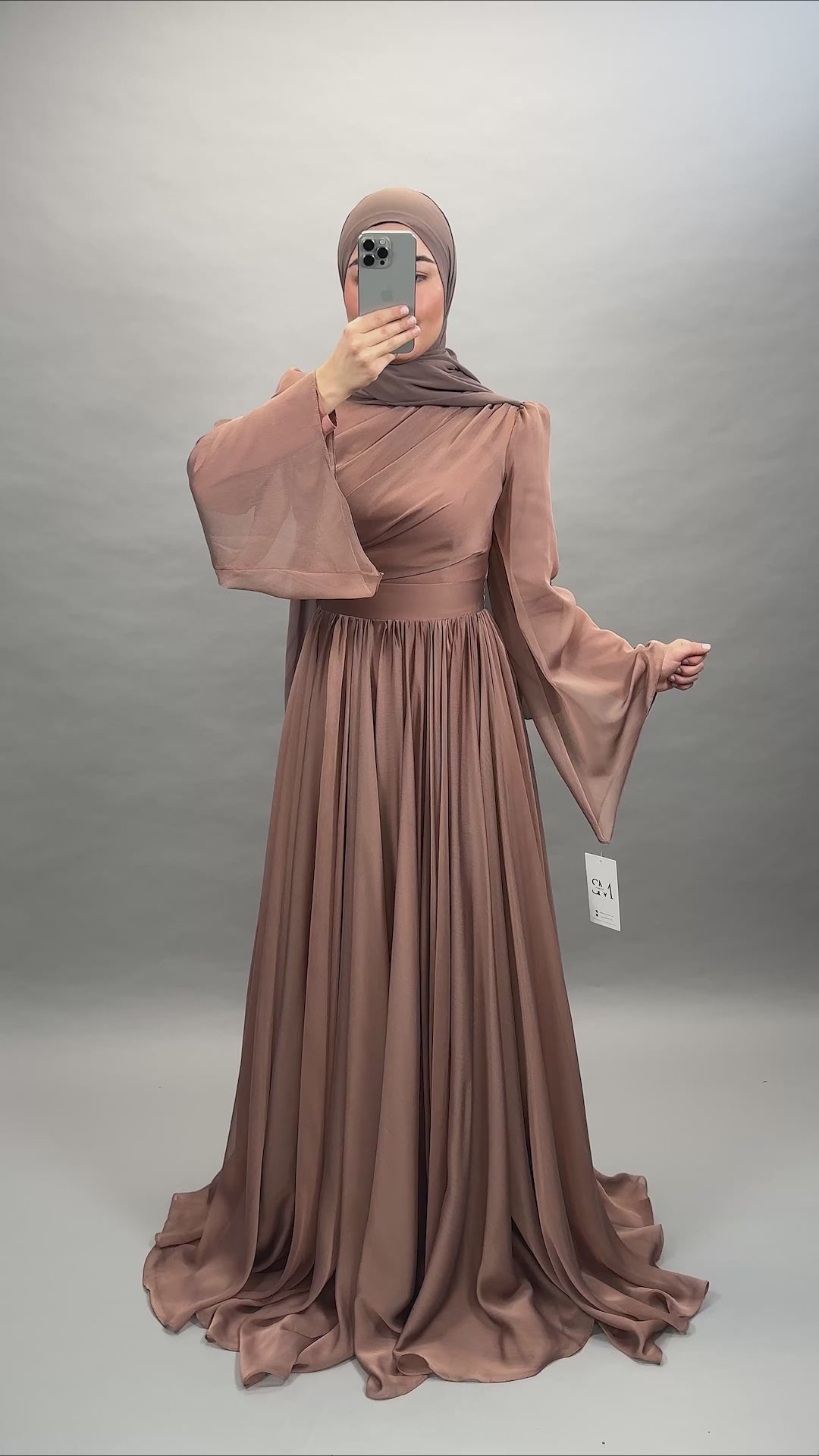 Medina evening dress bronze