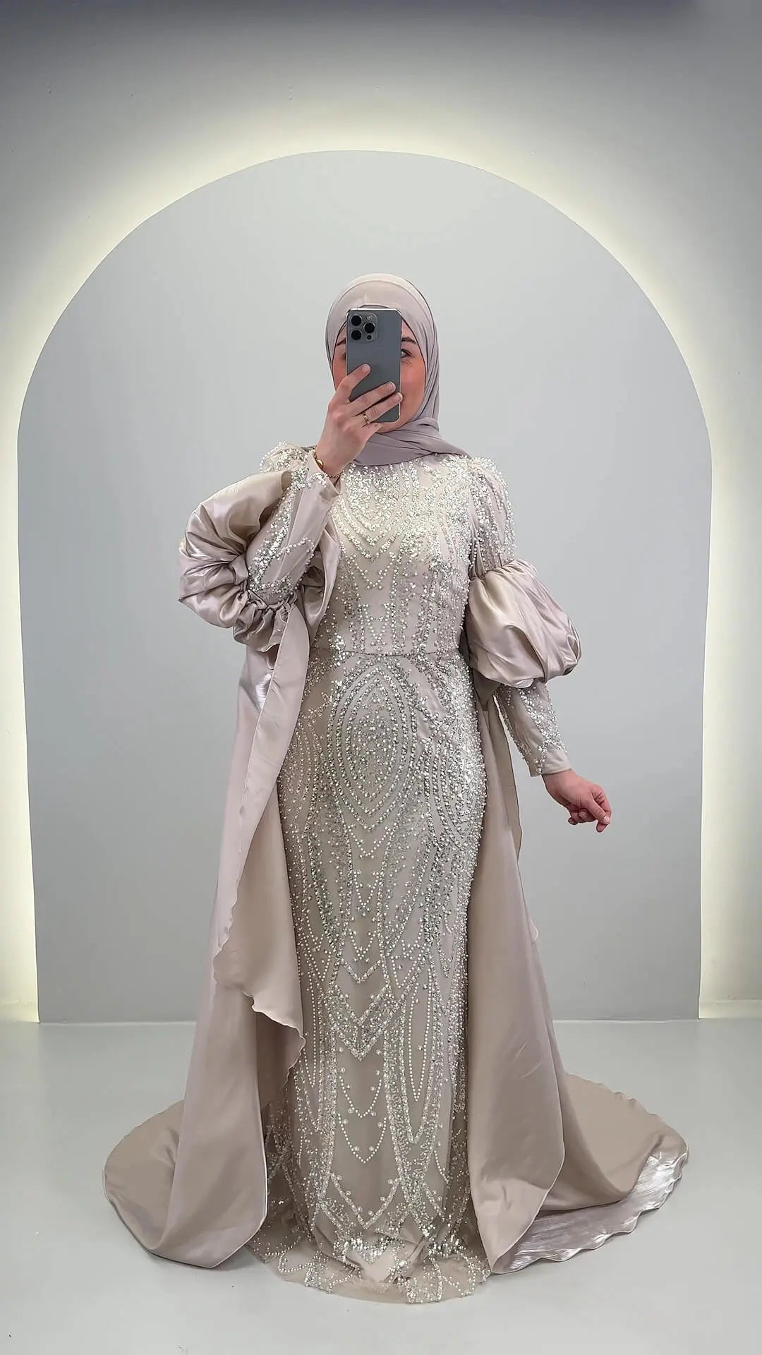 Tias Evening dress Beige