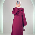 Celin Dress Wine Red